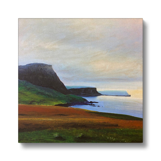 Neist Point Cliffs Skye Eco Art Canvas Print | Scottish Art Gifts