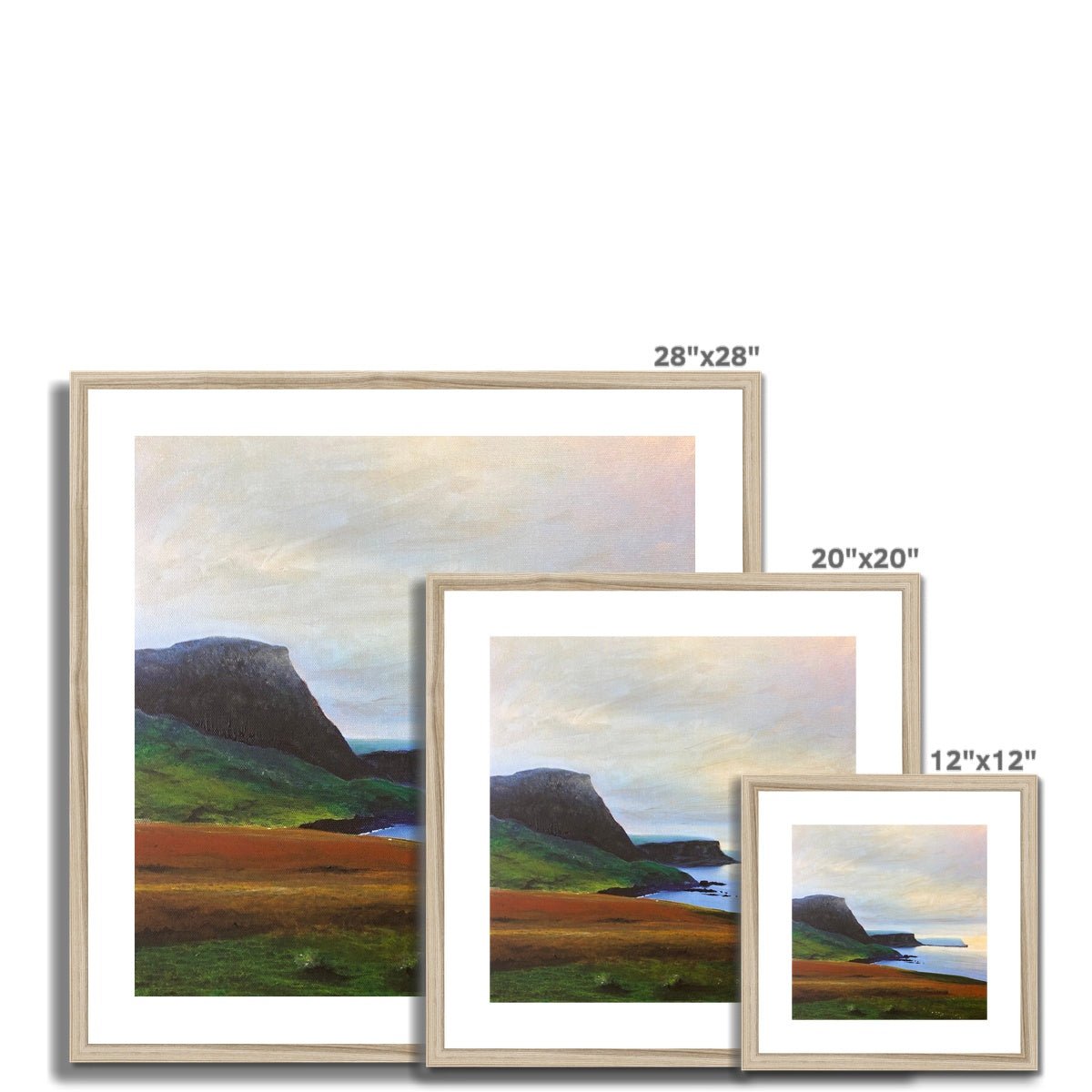 Neist Point Cliffs Skye Painting | Framed & Mounted Prints From Scotland