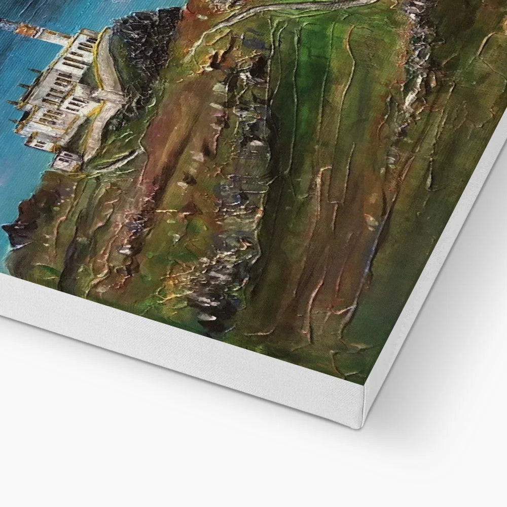 Neist Point Lighthouse Skye Canvas - Art Gallery Scotland Worldwide Shipping Scottish Landscape Paintings and Prints by Artist Hunter