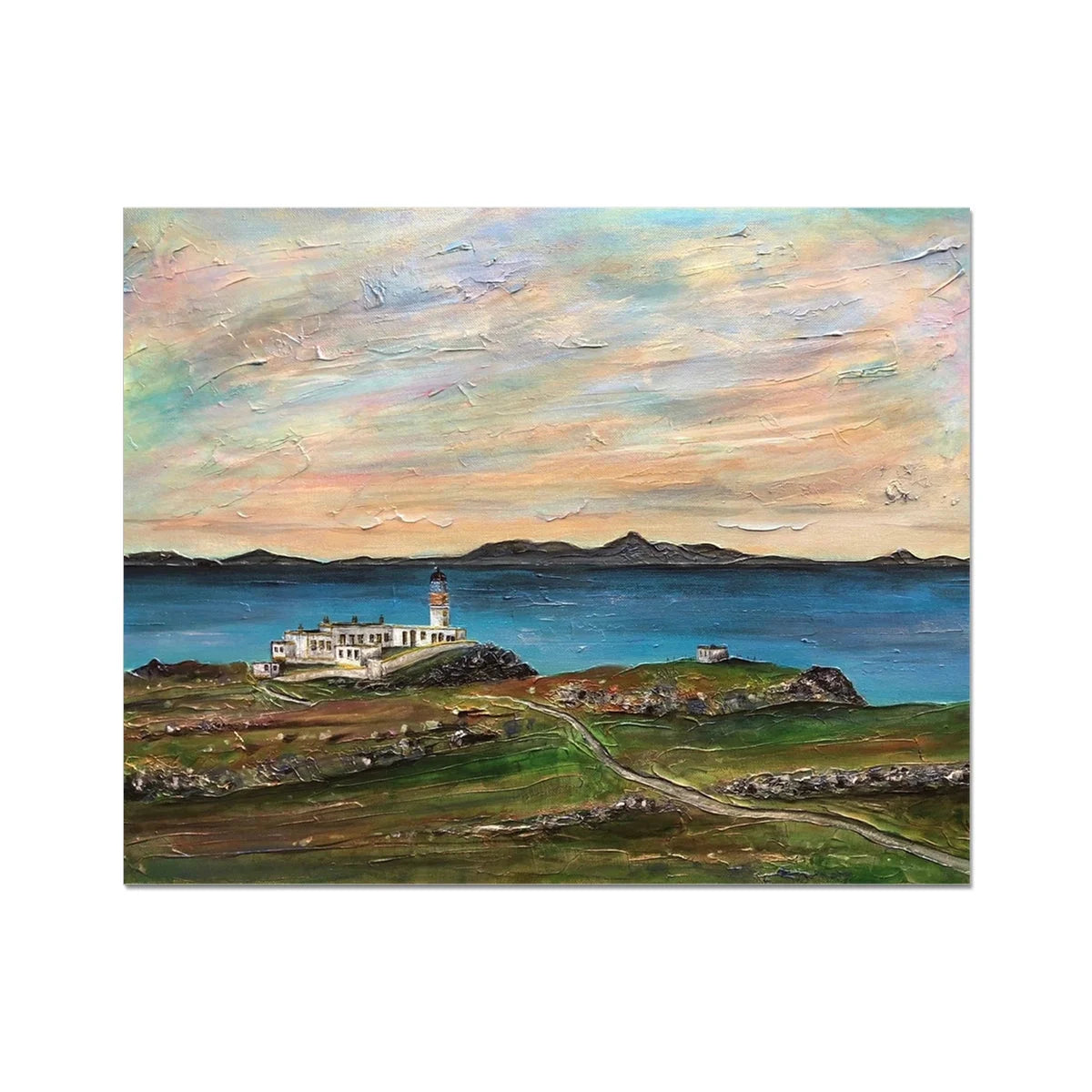 Neist Point Lighthouse Skye Artist Proof Collector Print - Art Gallery Scotland Worldwide Shipping Scottish Landscape Paintings and Prints