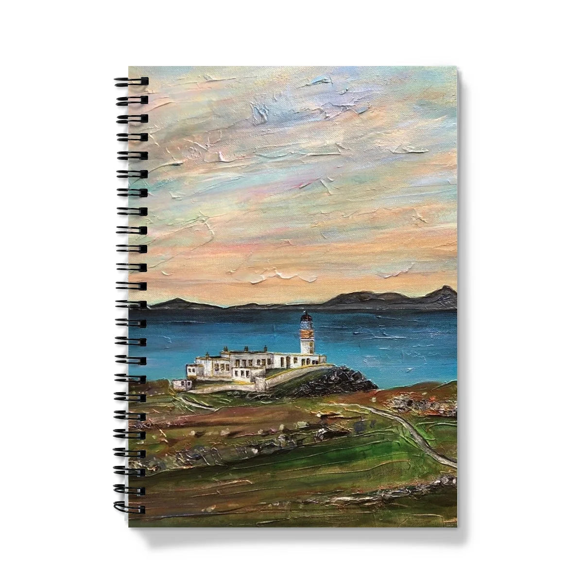 Neist Point Lighthouse Skye Notebook - Art Gallery Scotland Worldwide Shipping Scottish Landscape Paintings and Prints