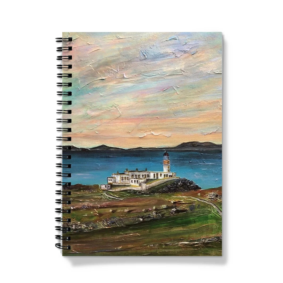 Neist Point Lighthouse Skye Notebook - Art Gallery Scotland Worldwide Shipping Scottish Landscape Paintings and Prints