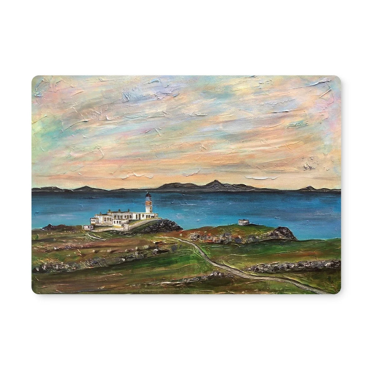 Neist Point Lighthouse Skye Placemat - Art Gallery Scotland Worldwide Shipping Scottish Landscape Paintings and Prints