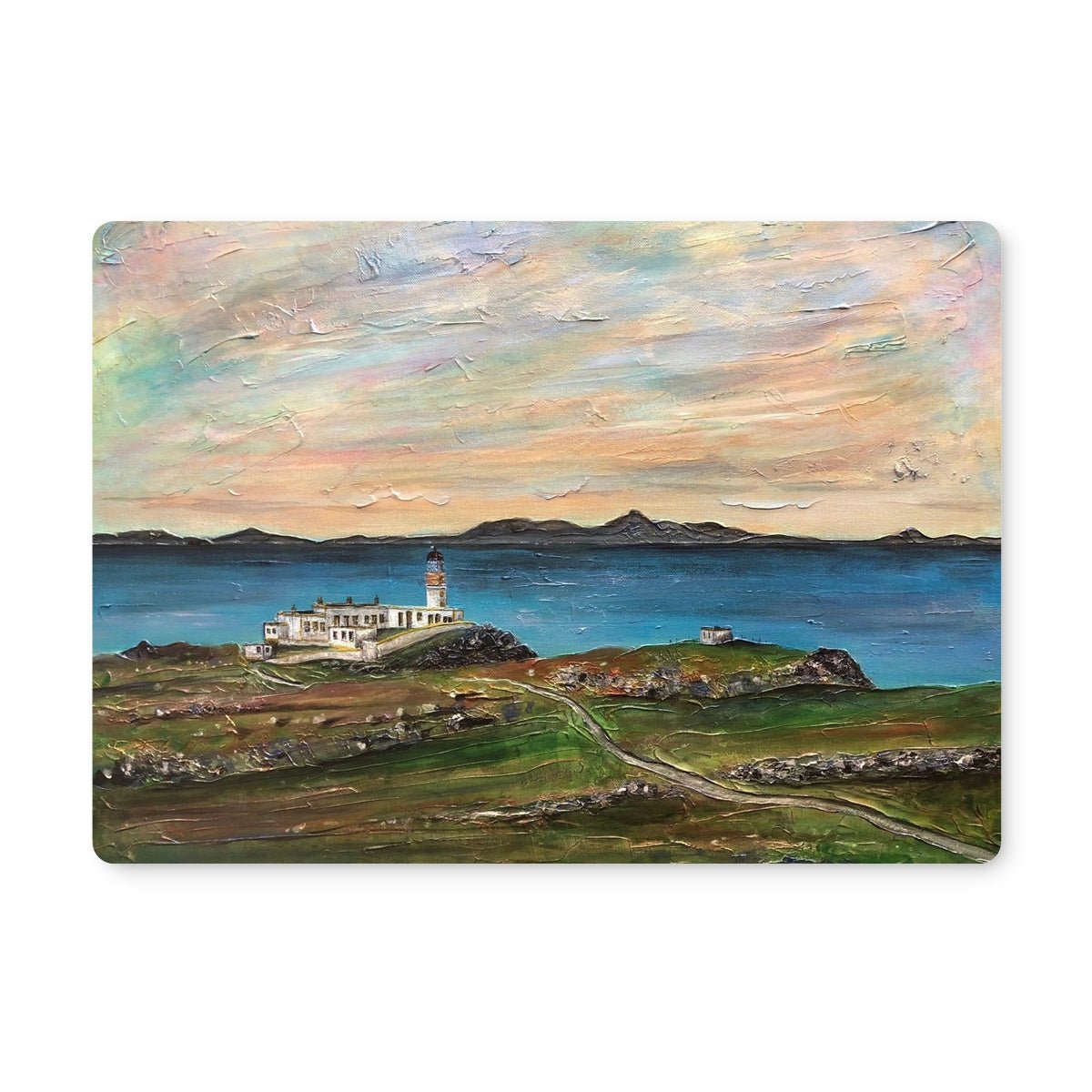 Neist Point Skye Art Gifts Placemat-Placemats-Skye Art Gallery-4 Placemats-Paintings, Prints, Homeware, Art Gifts From Scotland By Scottish Artist Kevin Hunter