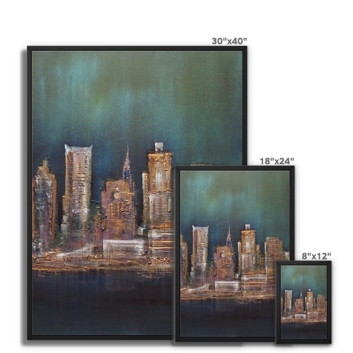 New York West Side Painting | Framed Canvas From Scotland