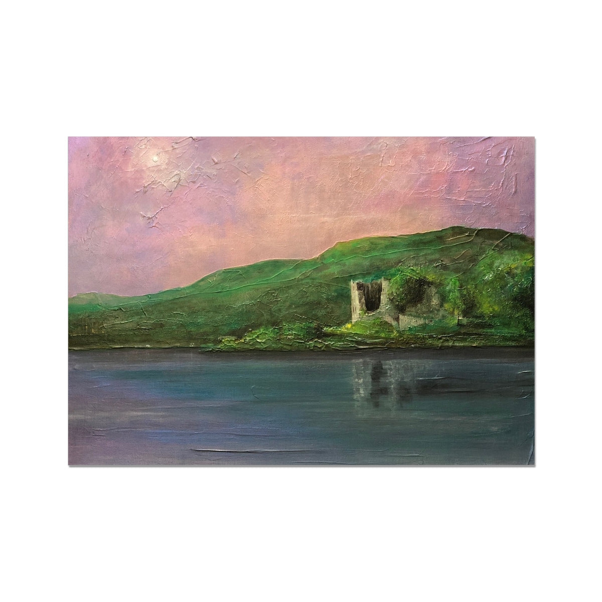 Old Castle Lachlan Prints | Historic & Iconic Scotland Art Gallery | Paintings, Prints, Homeware and Art Gifts From Scotland By Scottish Artist Kevin Hunter