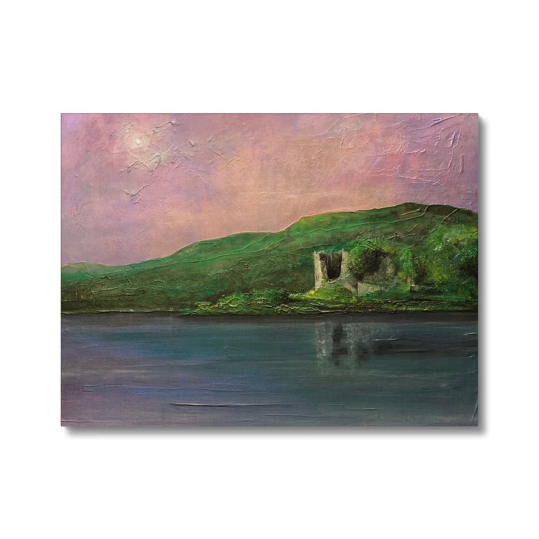 Old Castle Lachlan Canvas | Historic &amp; Iconic Scotland Art Gallery | Paintings, Prints, Homeware and Art Gifts From Scotland By Scottish Artist Kevin Hunter