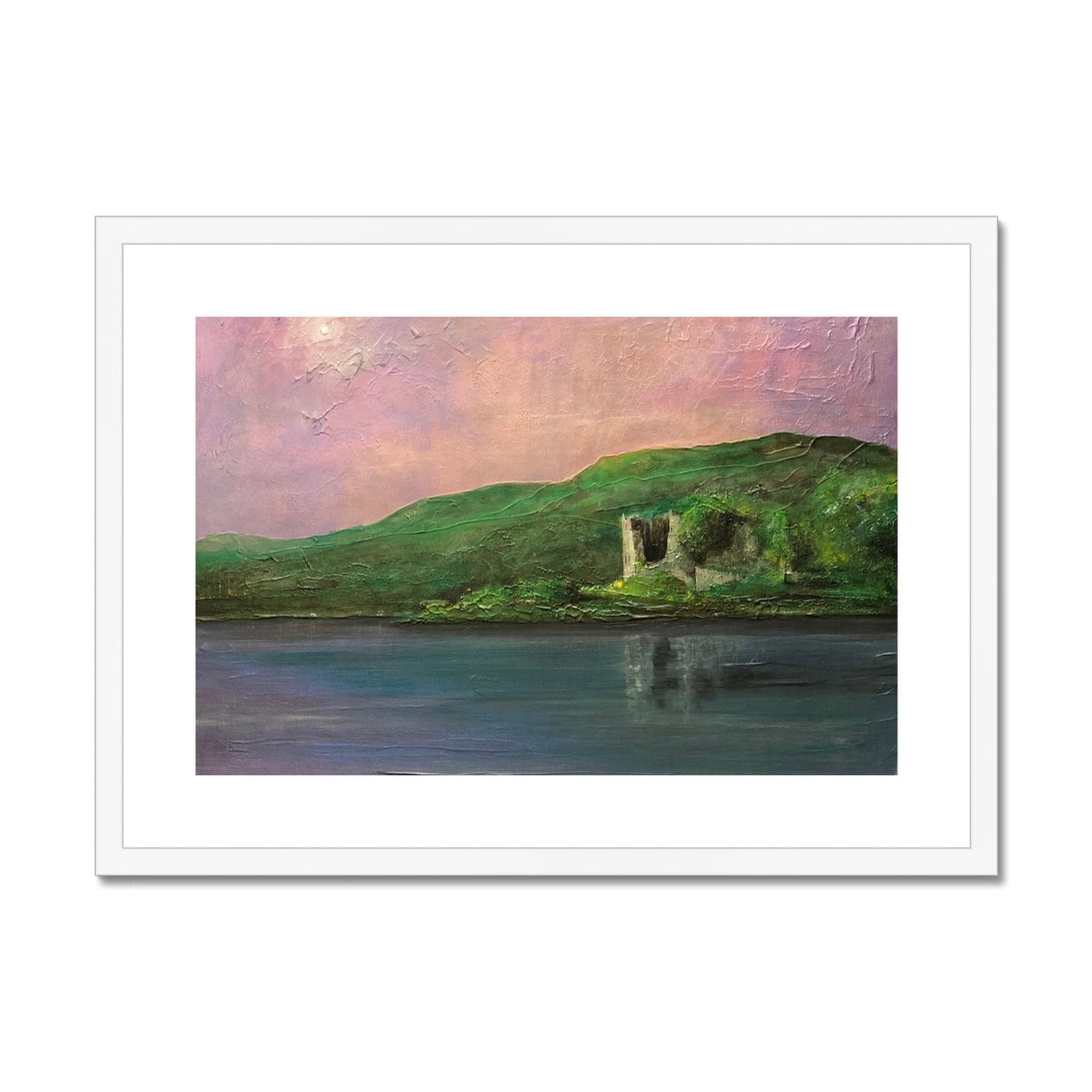 Old Castle Lachlan Painting | Framed & Mounted Prints From Scotland