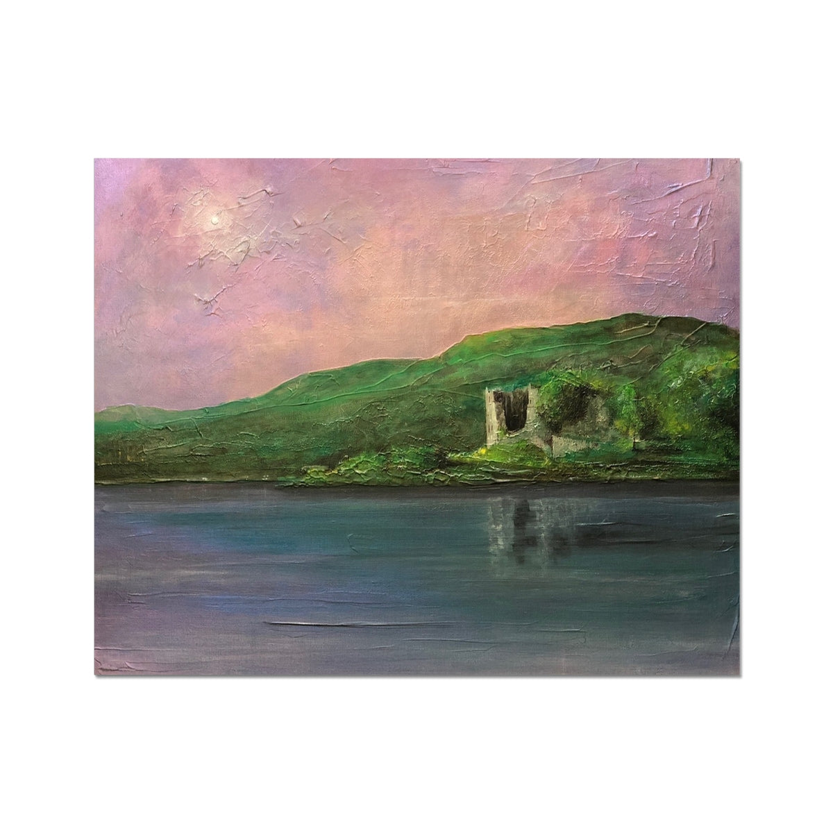 Old Castle Lachlan Painting | Artist Proof Collector Prints From Scotland