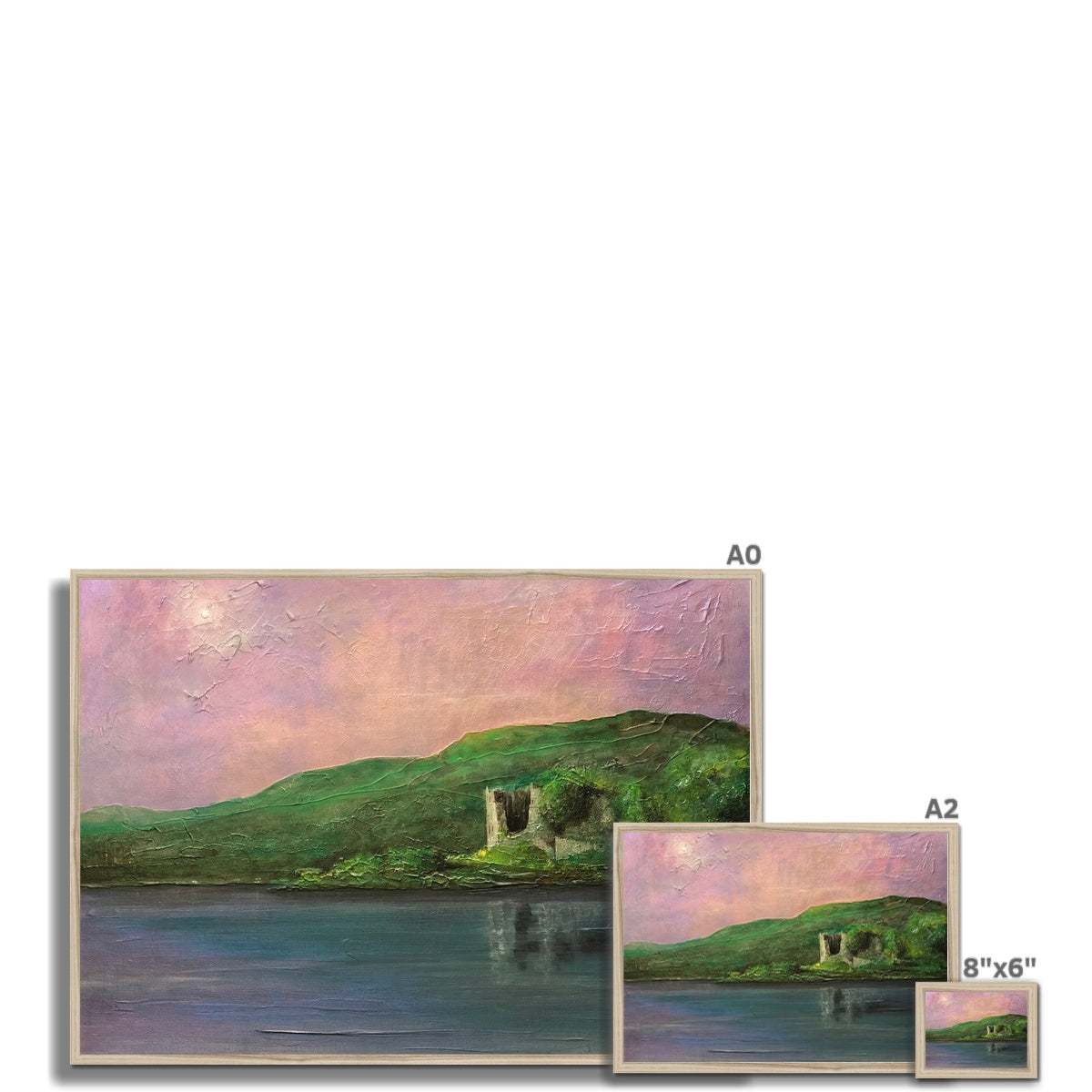 Old Castle Lachlan Painting | Framed Prints From Scotland