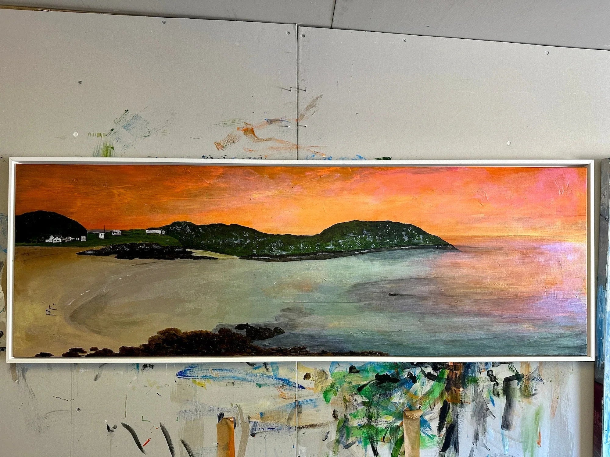 Commission Original Landscape Paintings of Scotland - Scottish Artist Kevin Hunter Worldwide Shipping Framed Panoramic Landscape