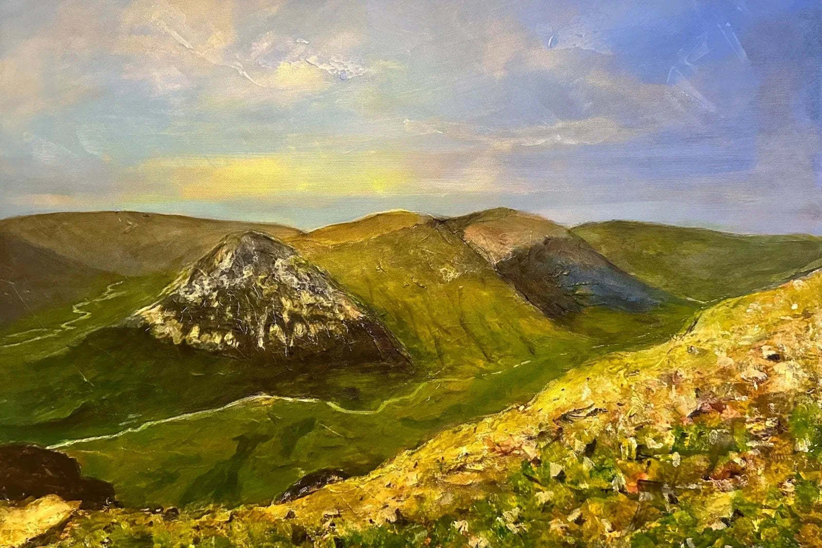 Commission Original Landscape Paintings of Scotland - Scottish Artist Kevin Hunter Worldwide Shipping Vibrant Oil Painting by Painting