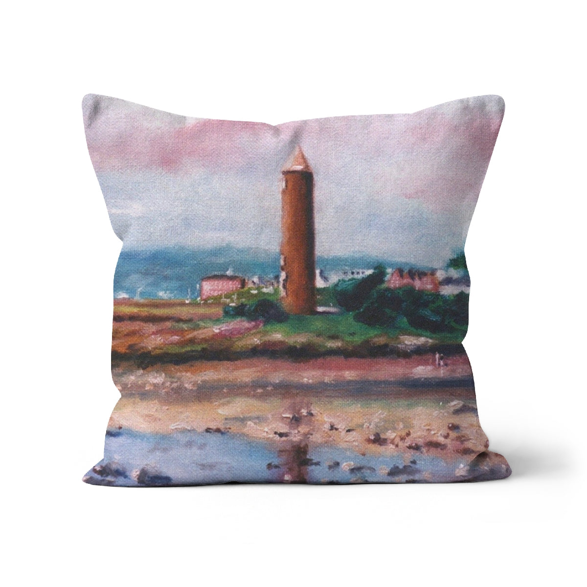 Pencil Point Largs Art Gifts Cushion | River Clyde Art Gallery | Paintings, Prints, Homeware and Art Gifts From Scotland By Scottish Artist Kevin Hunter