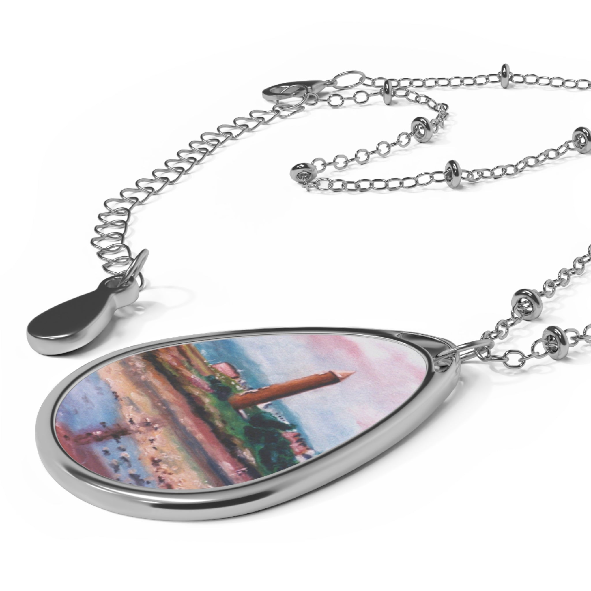 Pencil Point Largs Necklace | River Clyde Art Gallery | Paintings, Prints, Homeware and Art Gifts From Scotland By Scottish Artist Kevin Hunter