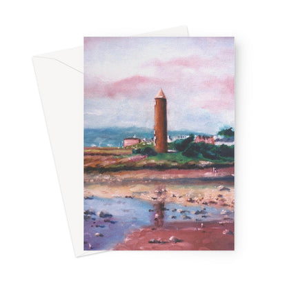 Pencil Point Largs Scottish Art Gifts Greeting Card | River Clyde Art Gallery | Paintings, Prints, Homeware and Art Gifts From Scotland By Scottish Artist Kevin Hunter