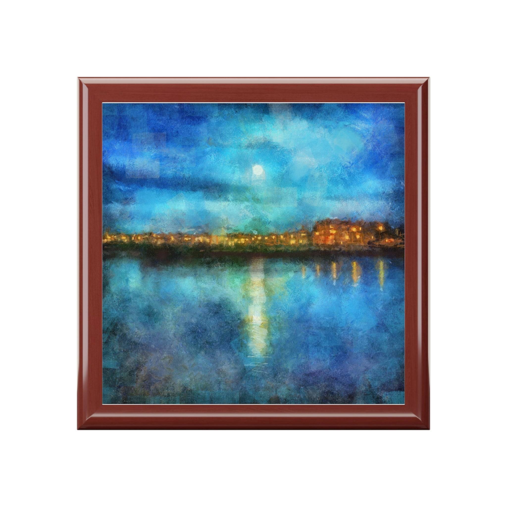 Portobello Moonlight | Art Jewelry Box | Scotland