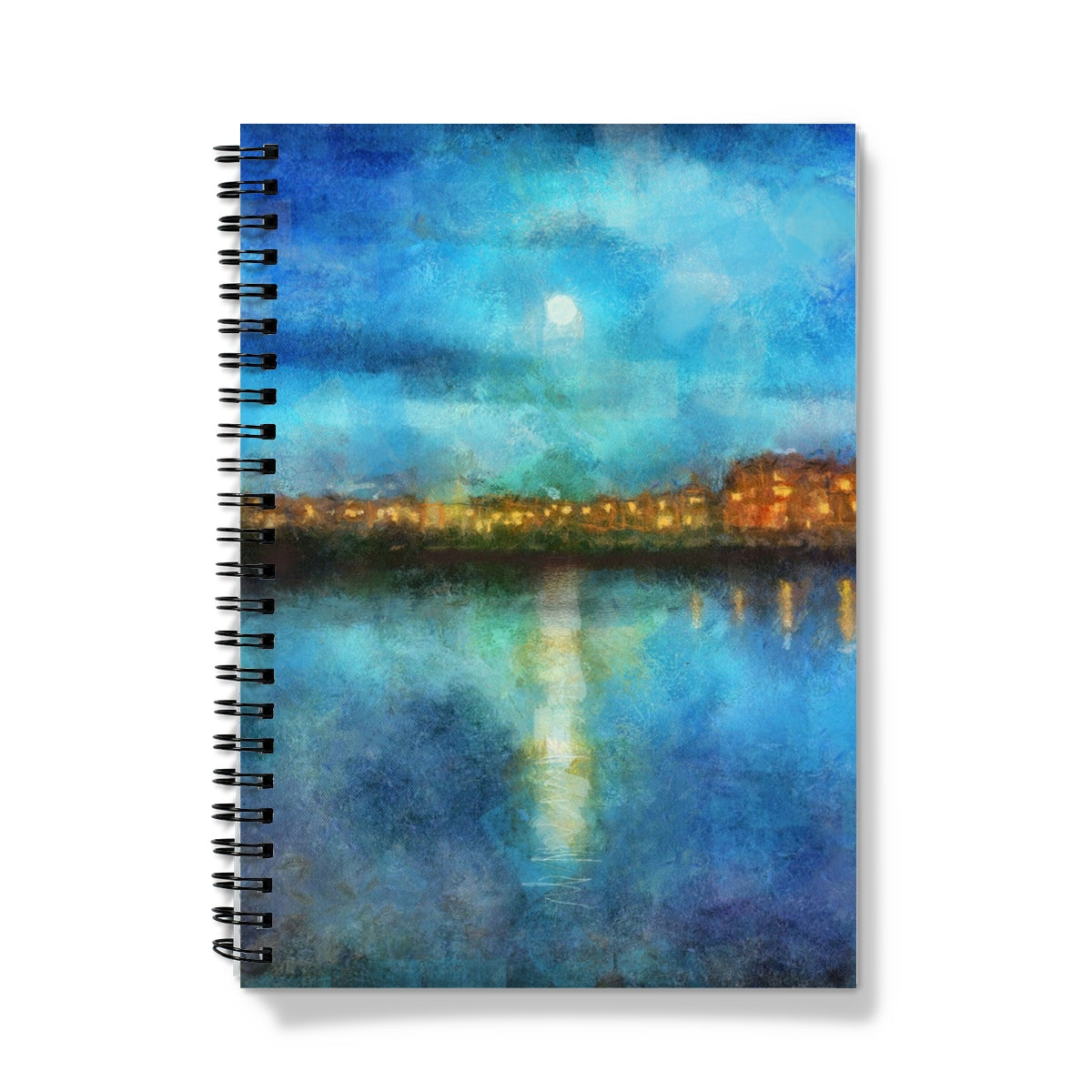 Portobello Moonlight Edinburgh Art Gifts Notebook