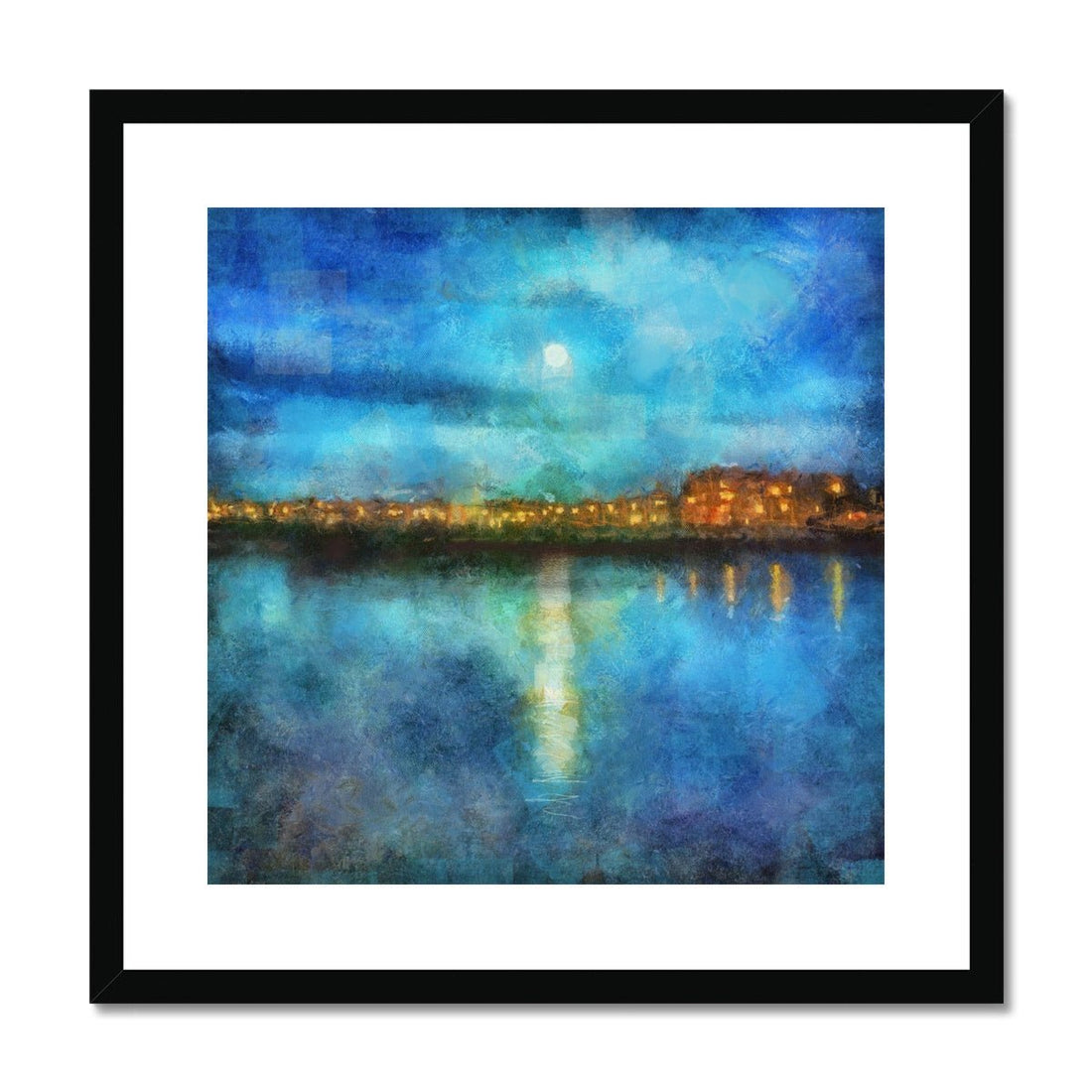 Portobello Moonlight Edinburgh Painting | Framed &amp; Mounted Prints From Scotland