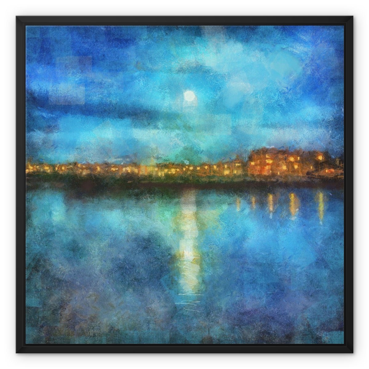 Portobello Moonlight Edinburgh Painting | Framed Canvas Prints From Scotland