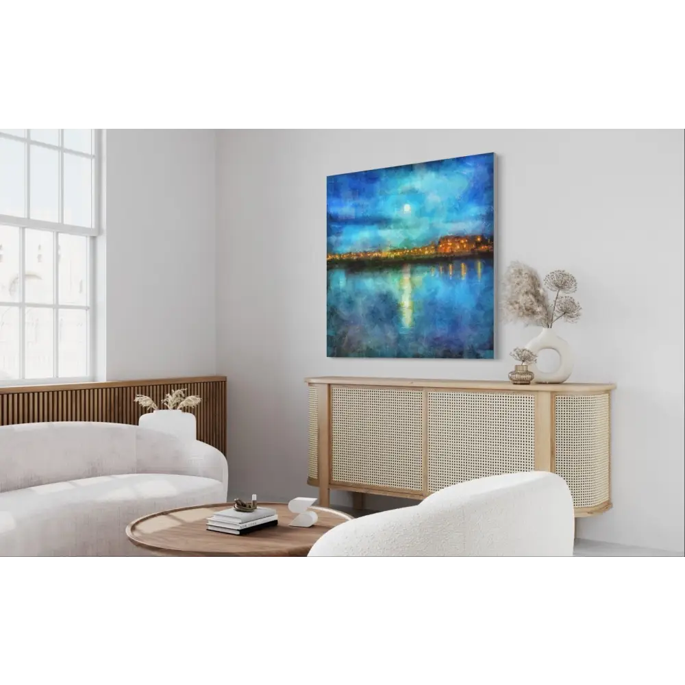 Portobello Moonlight Statement Interior Wall Art Canvas