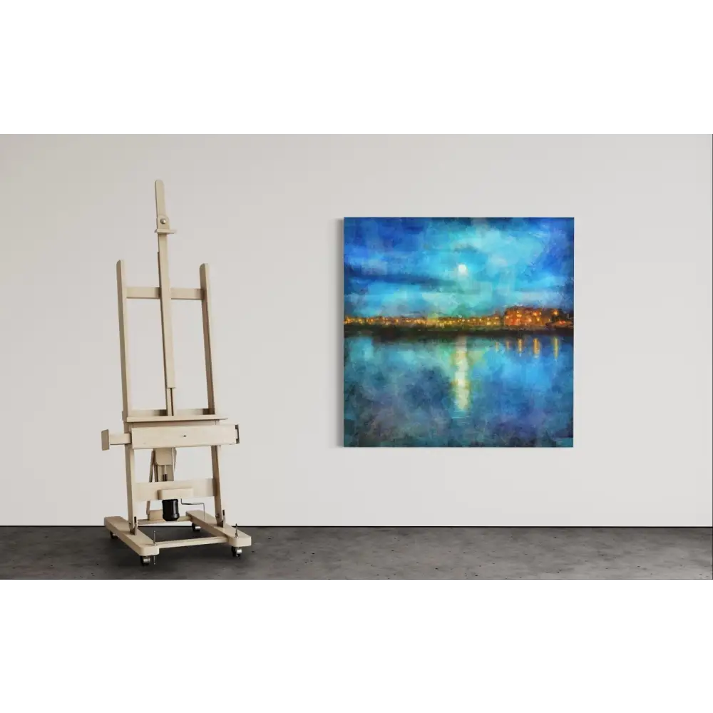 Portobello Moonlight Statement Interior Wall Art Canvas