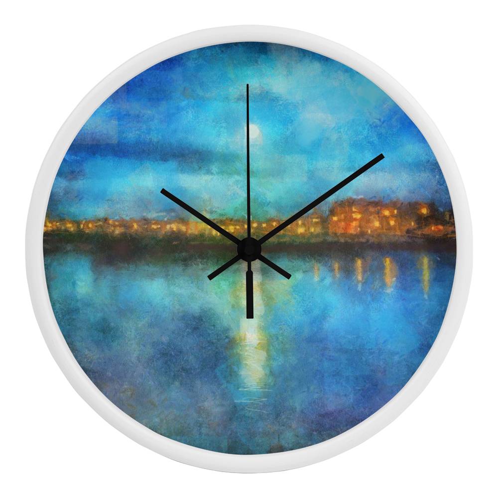 Portobello Moonlight | Wall Art Clock | Scotland