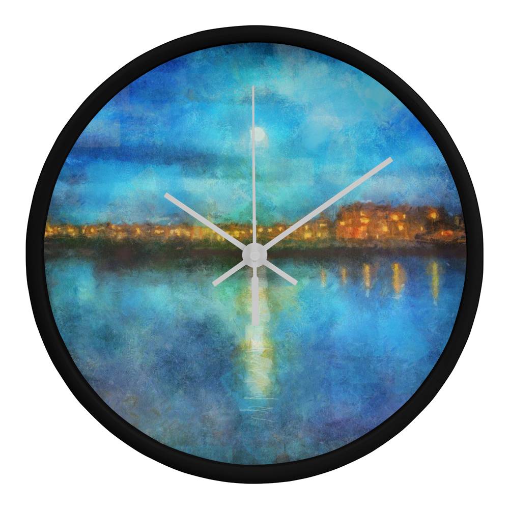 Portobello Moonlight | Wall Art Clock | Scotland