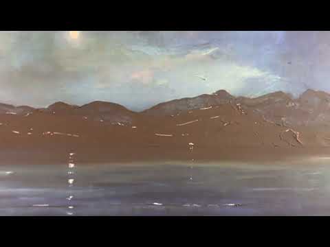 Arran Prussian Twilight Scotland Original Landscape Painting