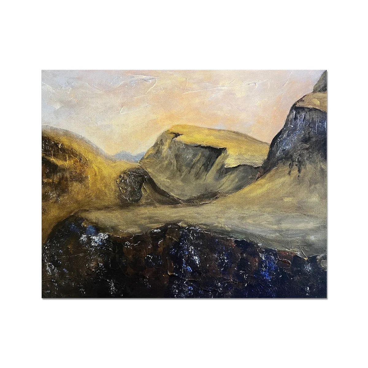 The Quiraing Artist Proof Collector Print - Skye Art Gallery Scotland Worldwide Shipping Scottish Landscape Paintings and Prints by Hunter