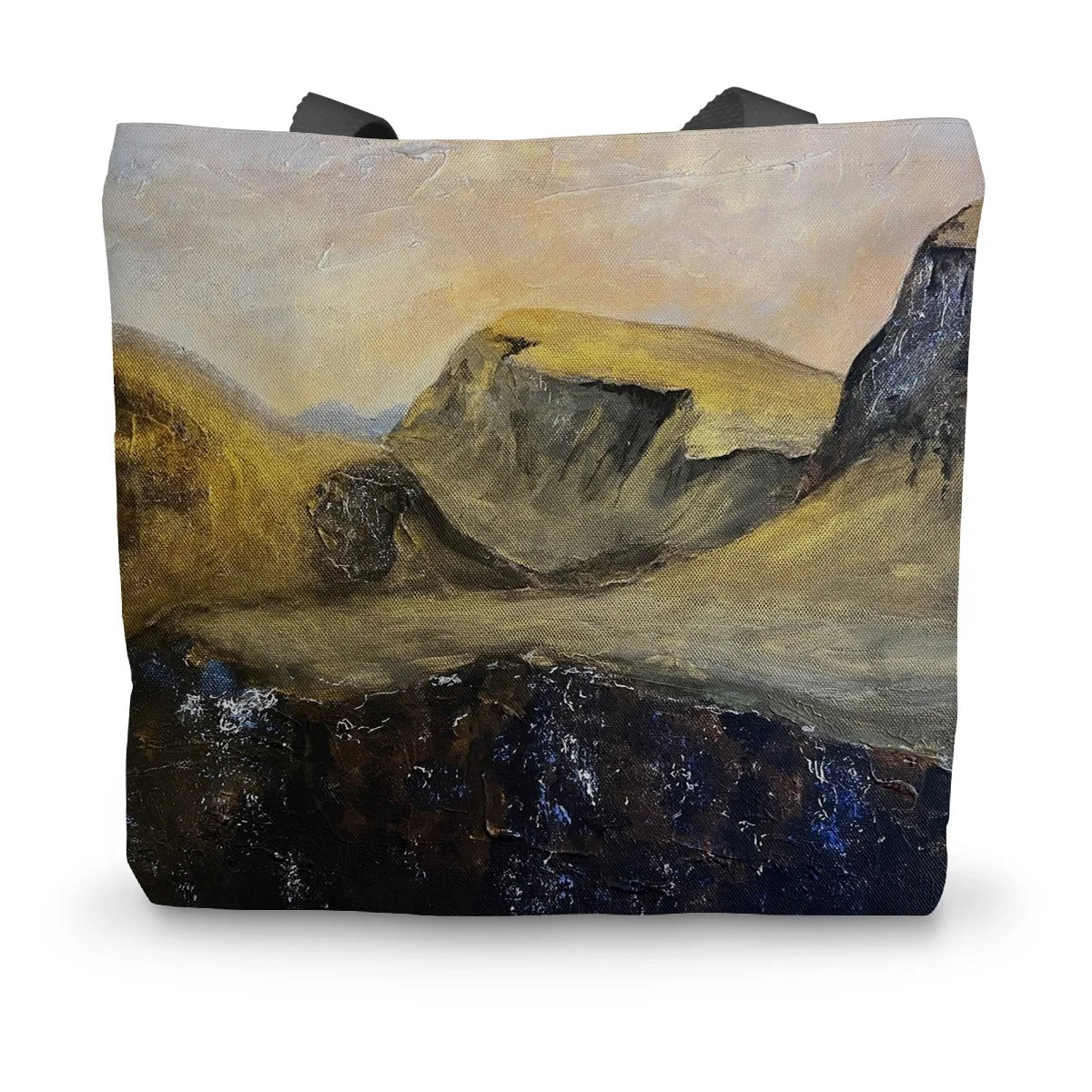 The Quiraing Canvas Tote Bag - Skye Art Gallery Scotland Worldwide Shipping Scottish Landscape Paintings and Prints