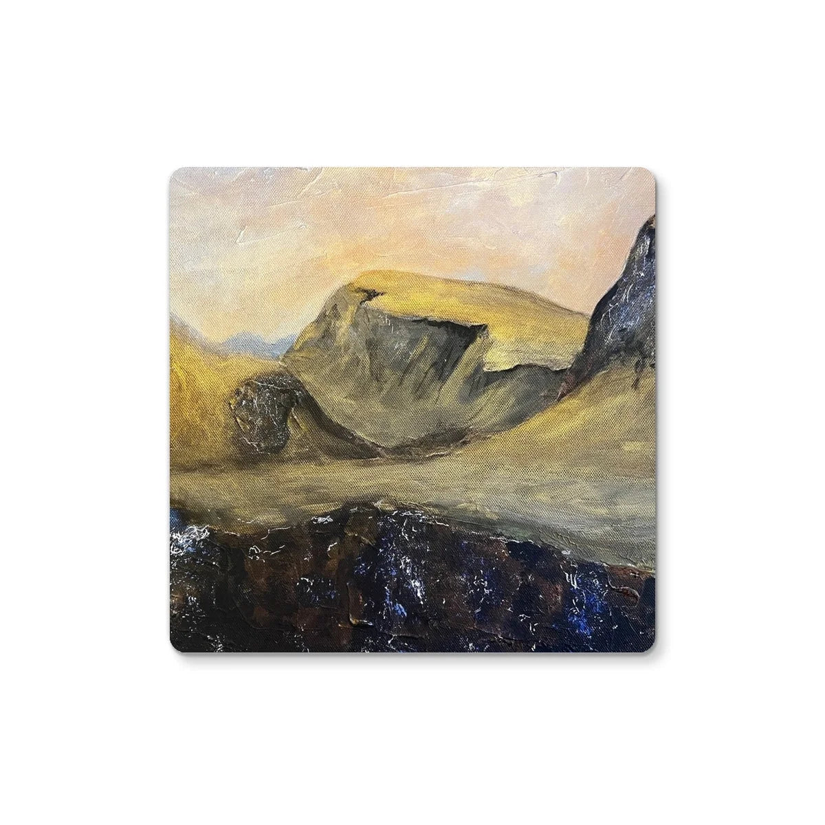 The Quiraing Coaster - Skye Art Gallery Scotland Worldwide Shipping Scottish Landscape Paintings and Prints