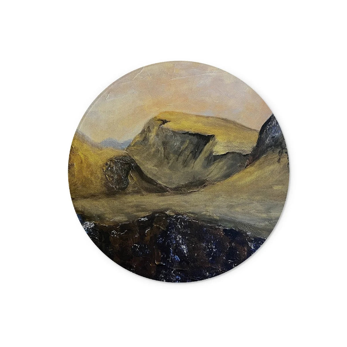 The Quiraing Glass Chopping Board - Skye Art Gallery Scotland Worldwide Shipping Scottish Landscape Paintings and Prints