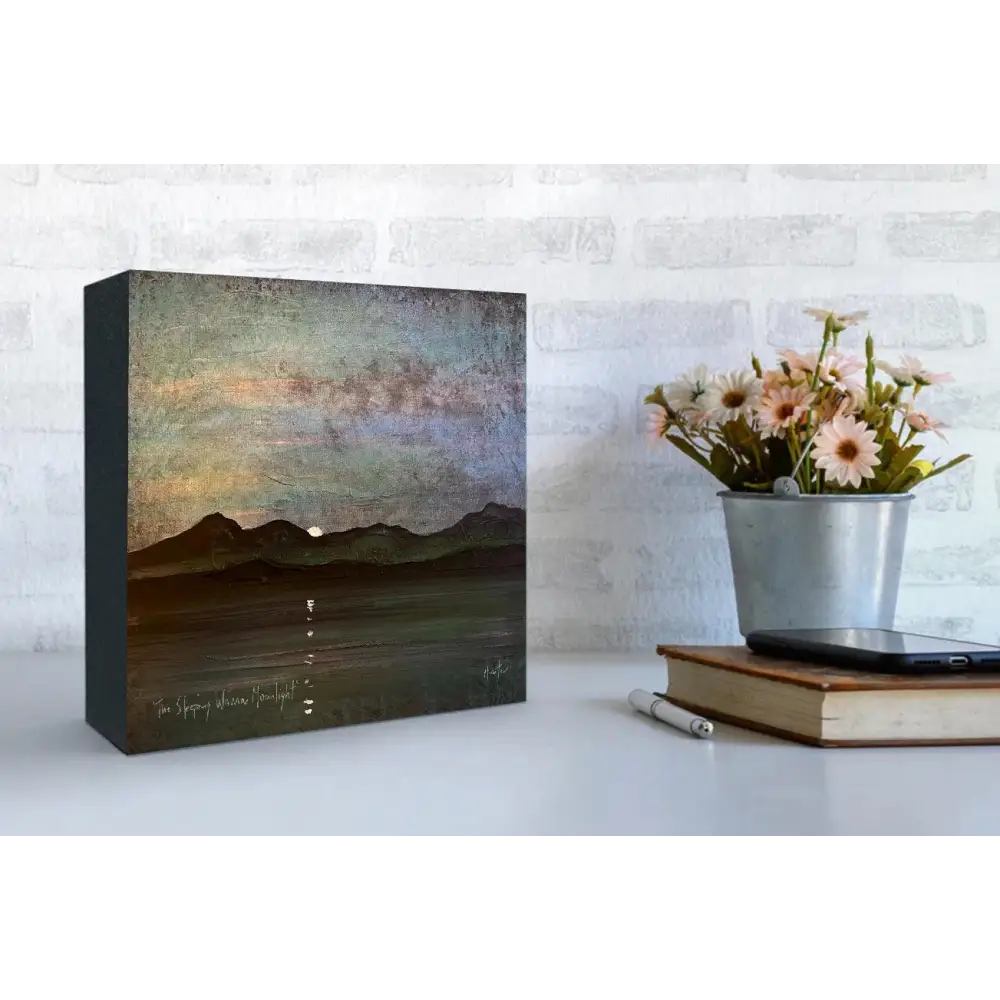 Signed Wooden Art Blocks Quiraing Skye