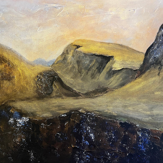 Quiraing Skye Wooden Art Block