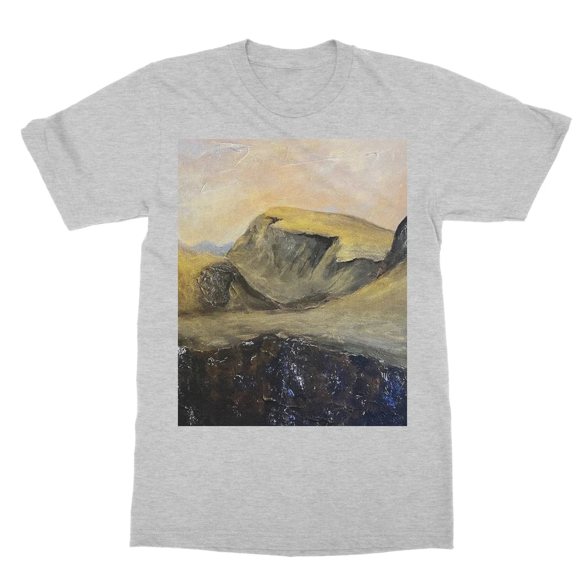 The Quiraing Softstyle T-shirt - Skye Art Gallery Scotland Worldwide Shipping Scottish Landscape Paintings and Prints