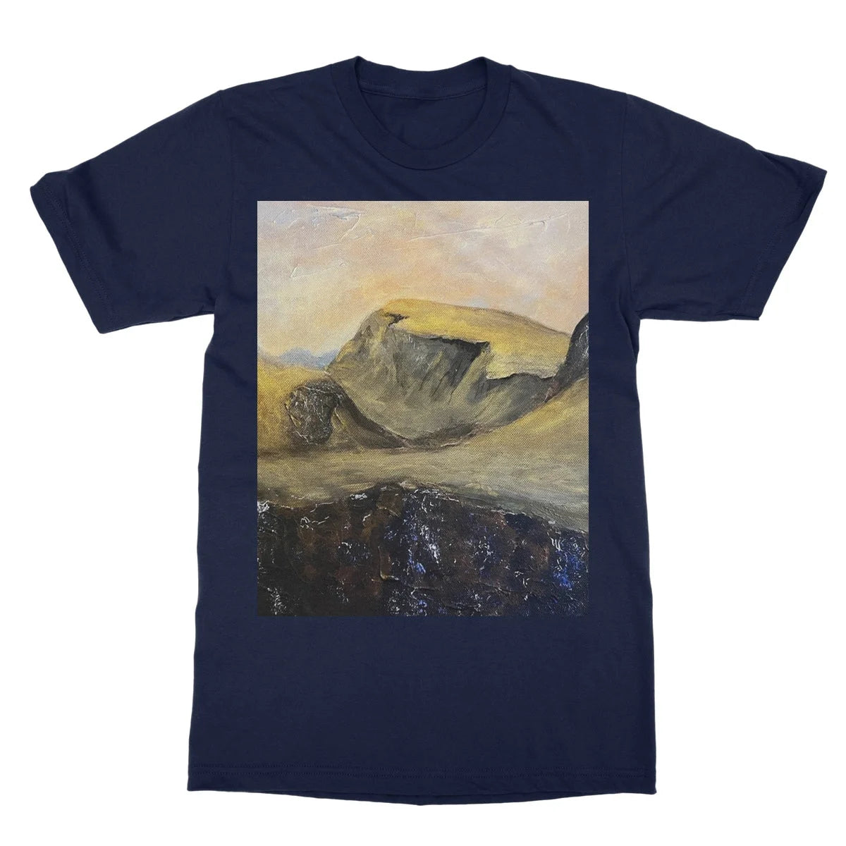 The Quiraing Softstyle T-shirt - Skye Art Gallery Scotland Worldwide Shipping Scottish Landscape Paintings and Prints