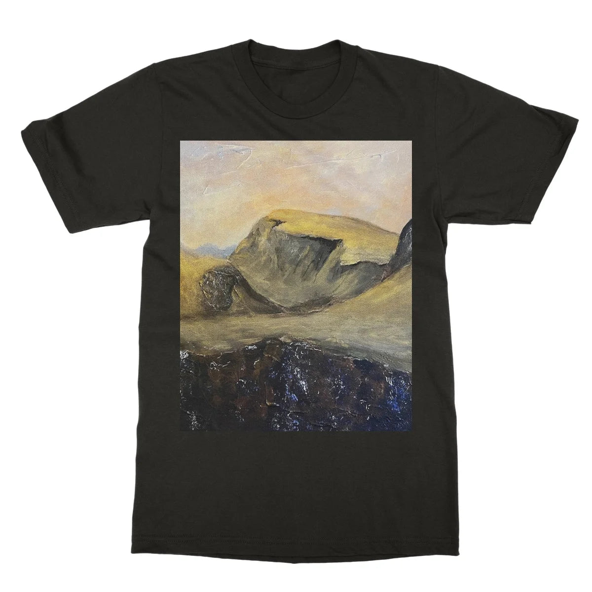 The Quiraing Softstyle T-shirt - Skye Art Gallery Scotland Worldwide Shipping Scottish Landscape Paintings and Prints