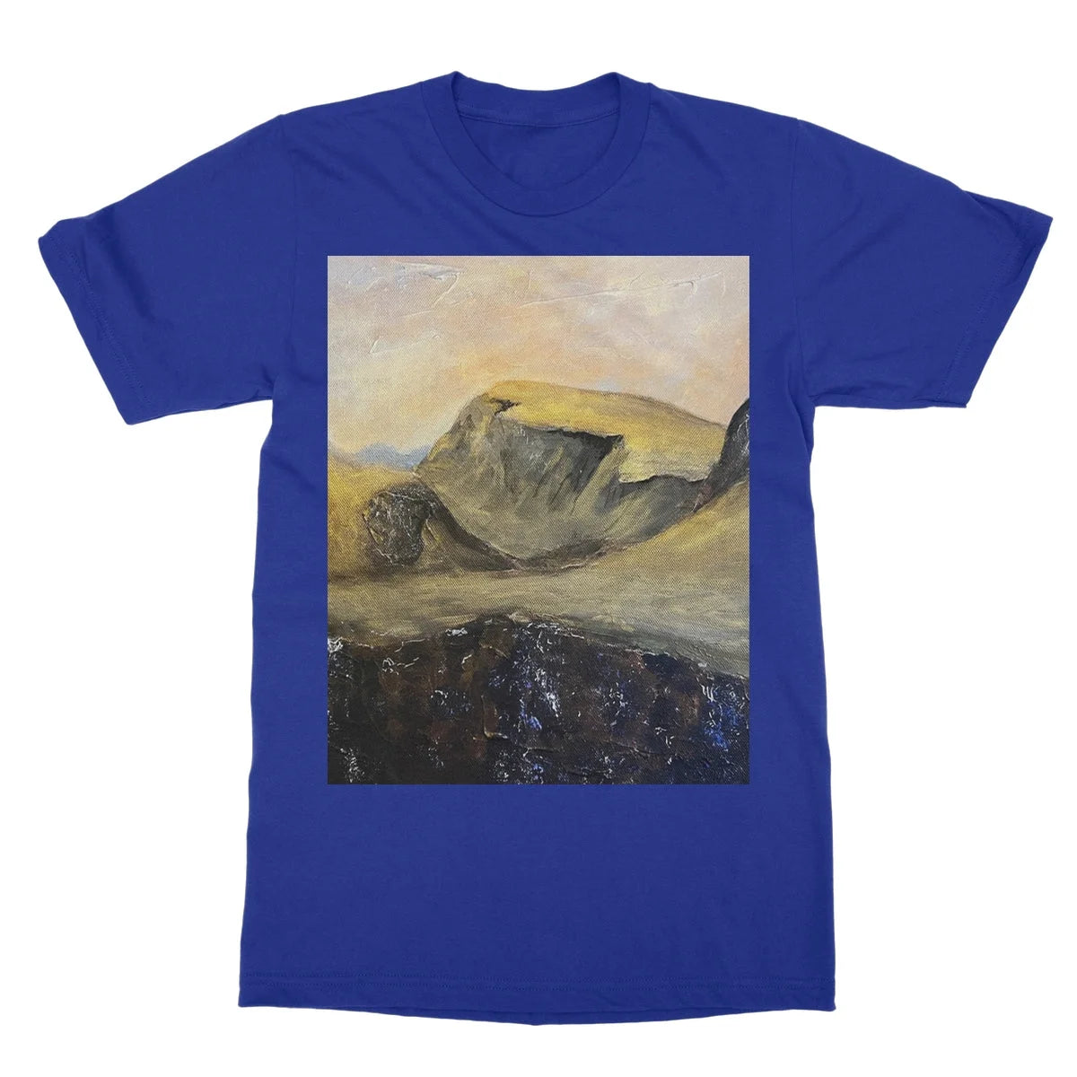 The Quiraing Softstyle T-shirt - Skye Art Gallery Scotland Worldwide Shipping Scottish Landscape Paintings and Prints