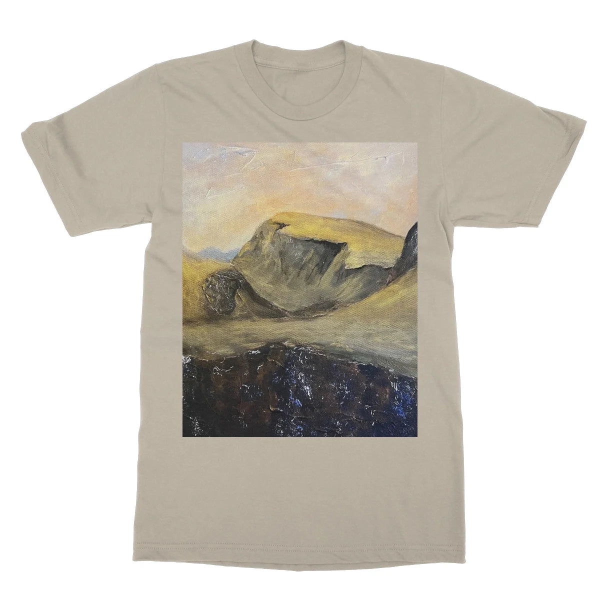 The Quiraing Softstyle T-shirt - Skye Art Gallery Scotland Worldwide Shipping Scottish Landscape Paintings and Prints