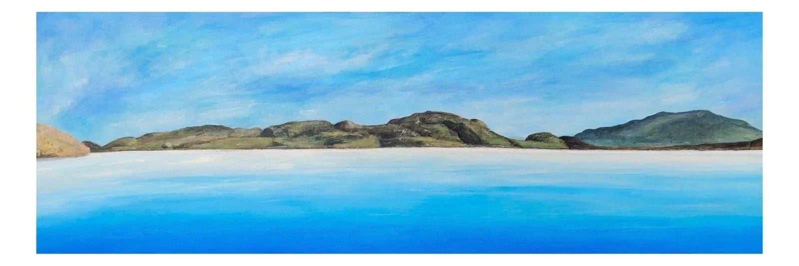 Reef Beach Lewis Panoramic Prints Temp - Commission Scottish Artist Hebridean Islands Art Gallery Scotland