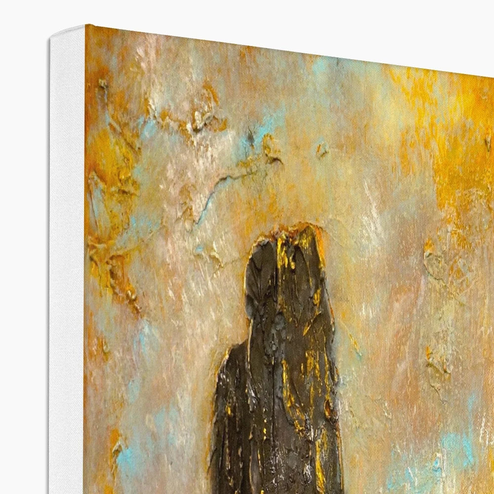 Ring of Brodgar Mist Original Landscape Painting on Canvas - Orkney Art Gallery Scotland Worldwide Shipping Scottish Artist Fine Prints