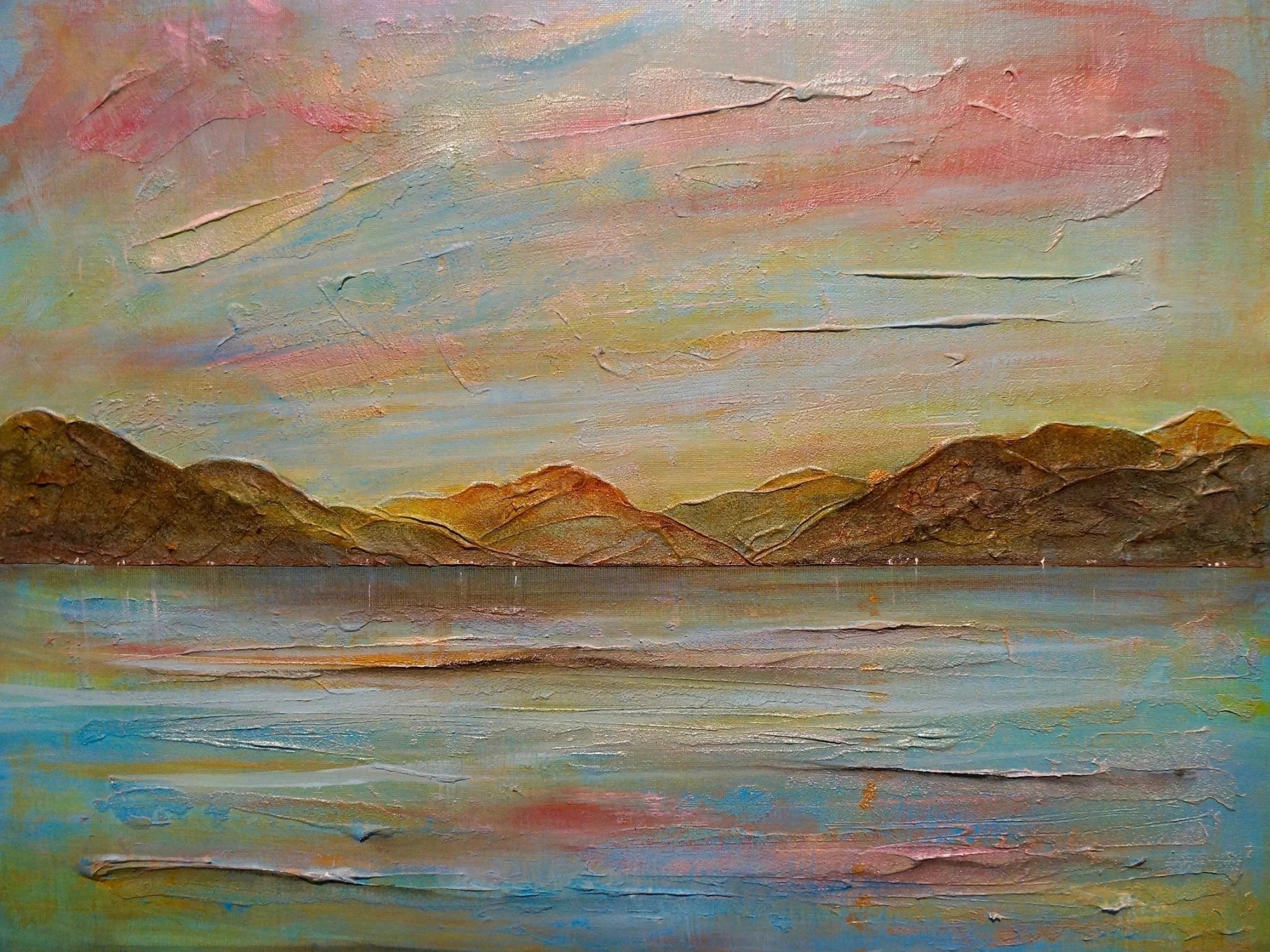 River Clyde Autumn - Art Gallery Scotland Worldwide Shipping Impasto Oil Painting Kevin Hunter Portfolio Giclee Prints