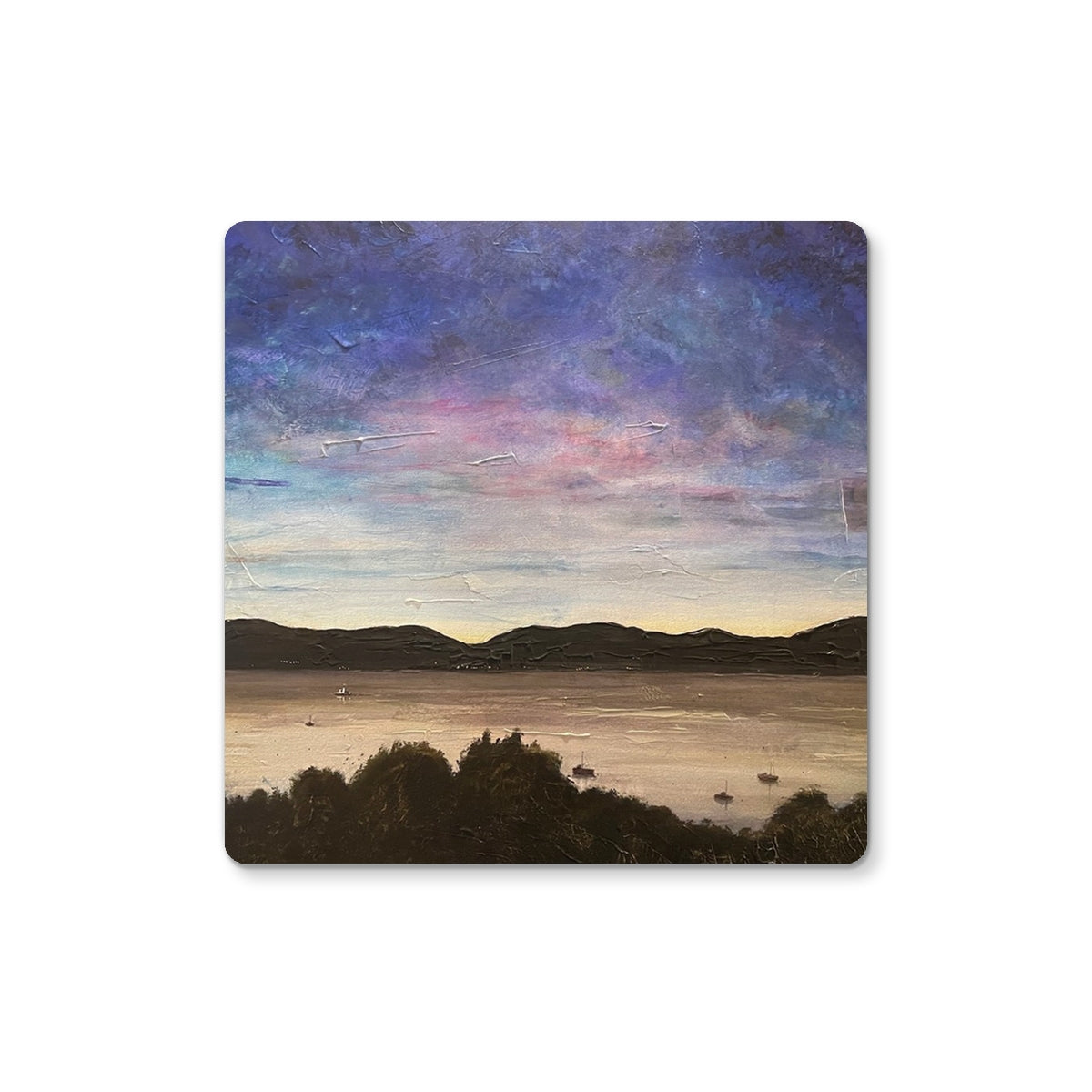 River Clyde Twilight | Scottish Art Gifts | Coaster