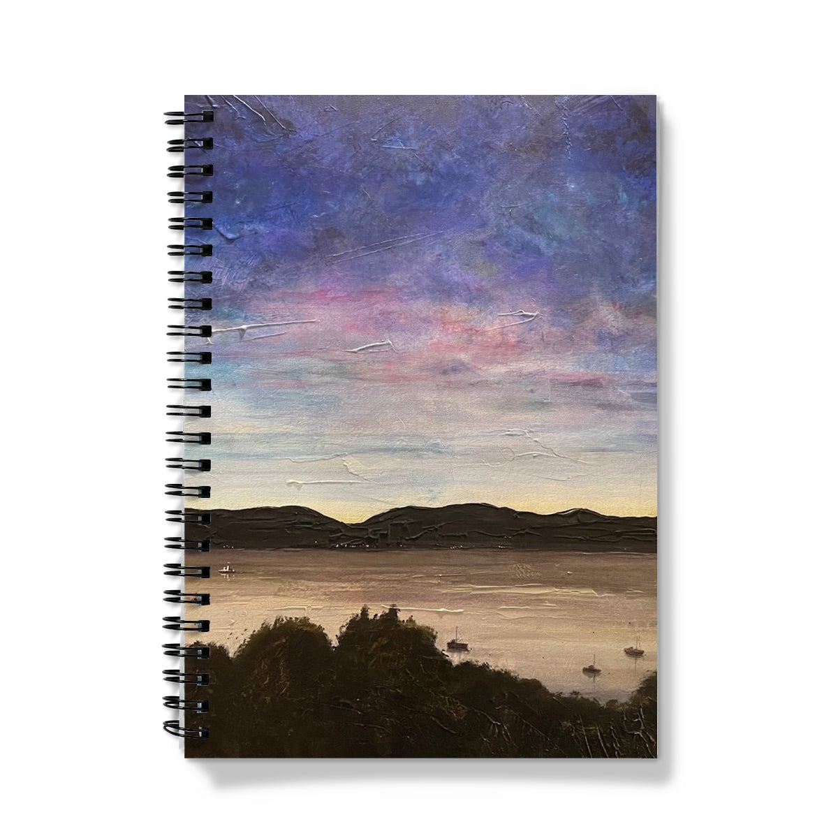 River Clyde Twilight Art Gifts Notebook