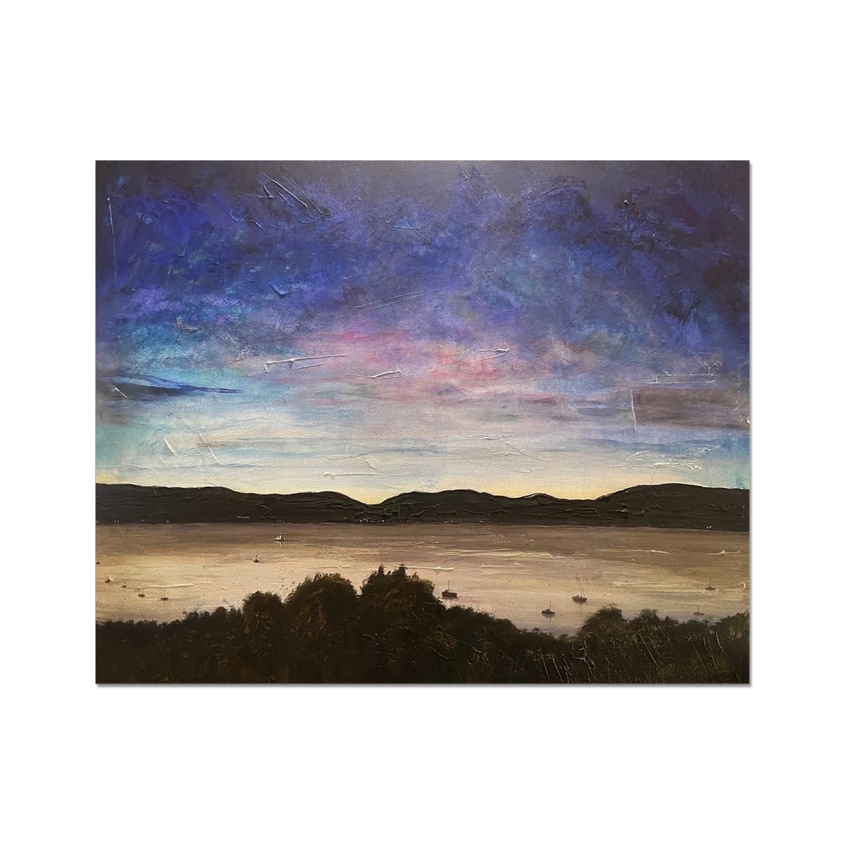 River Clyde Twilight Painting | Artist Proof Collector Prints From Scotland