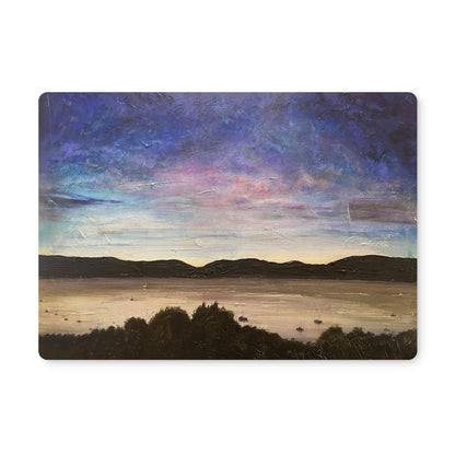 River Clyde Twilight | Scottish Art Gifts | Placemat | River Clyde Art Gallery | Paintings, Prints, Homeware and Art Gifts From Scotland By Scottish Artist Kevin Hunter