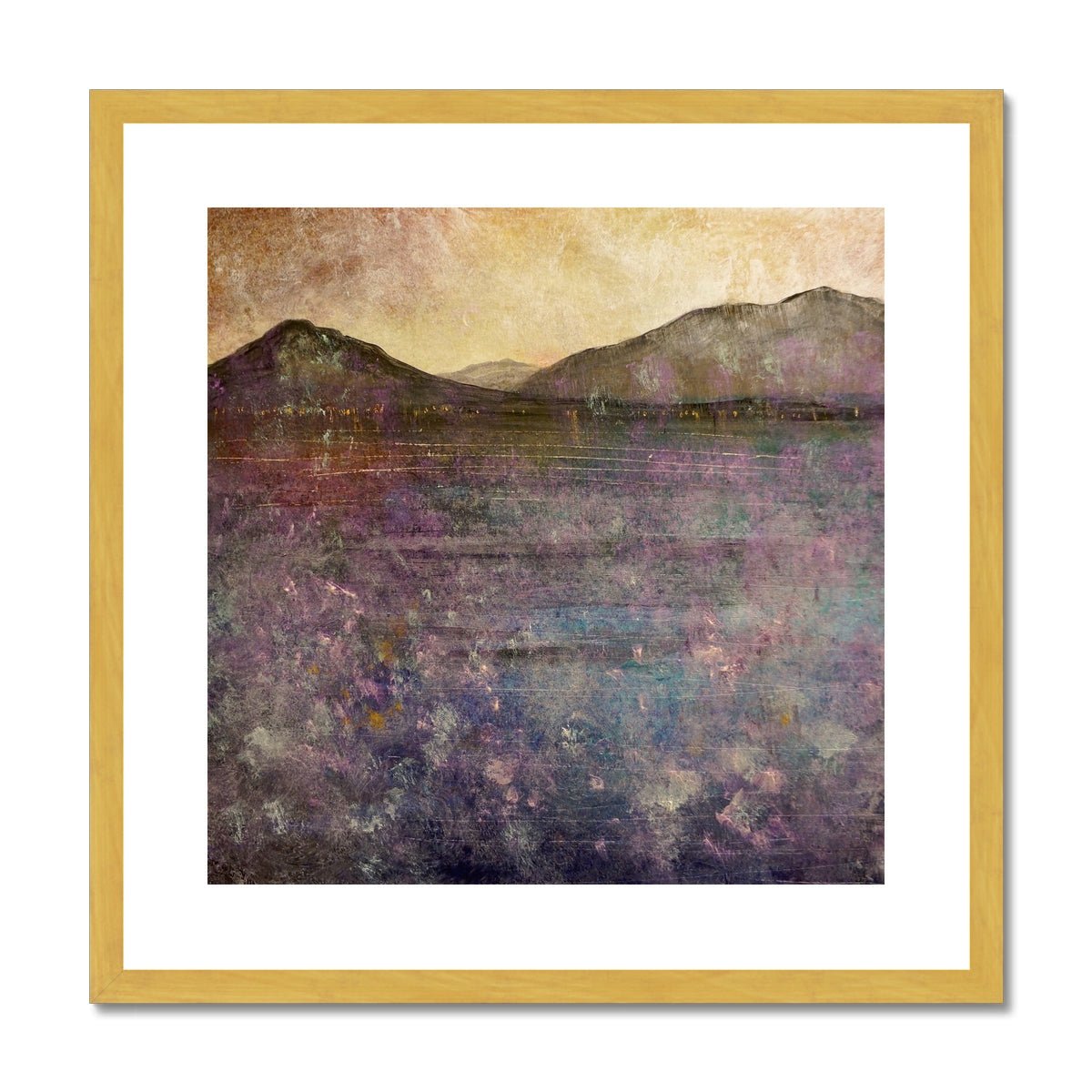 River Clyde Winter Dusk Painting | Antique Framed & Mounted Prints From Scotland