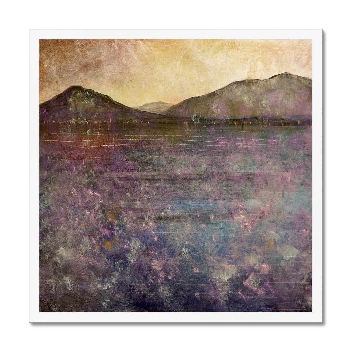 River Clyde Winter Dusk Painting | Framed Prints From Scotland