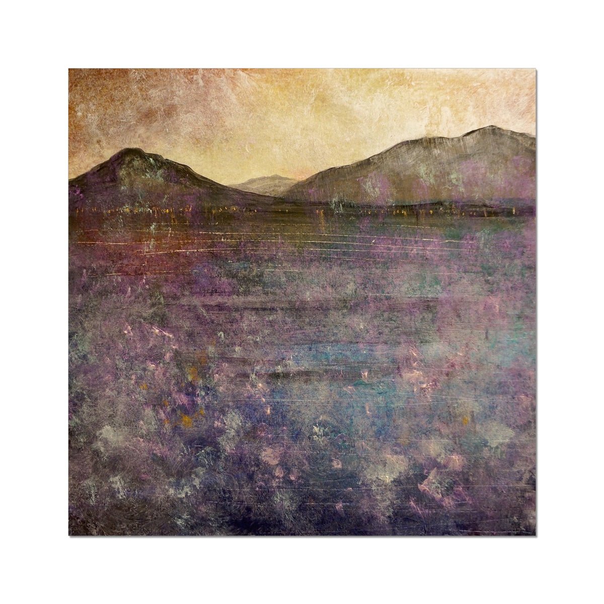 River Clyde Winter Dusk Painting | Signed Art Prints From Scotland | By Scottish Artist Hunter