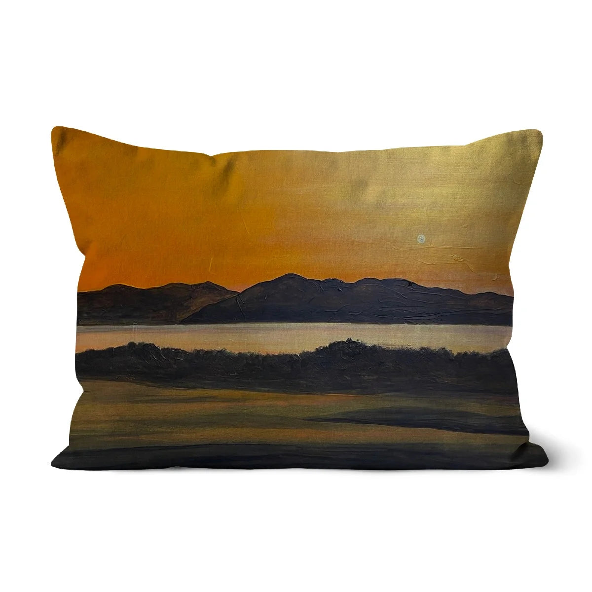 Royal Troon Golf Course 5th Green Cushion - Arran Art Gallery Scotland Worldwide Shipping Scottish Landscape by Artist Hunter Featuring